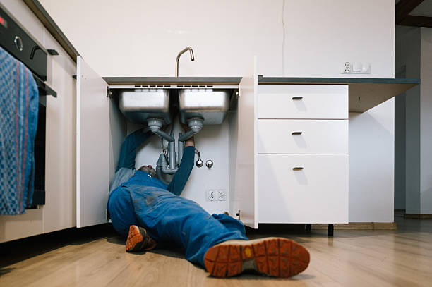 Professional Pipe Repair technician working in Gardiner, ME